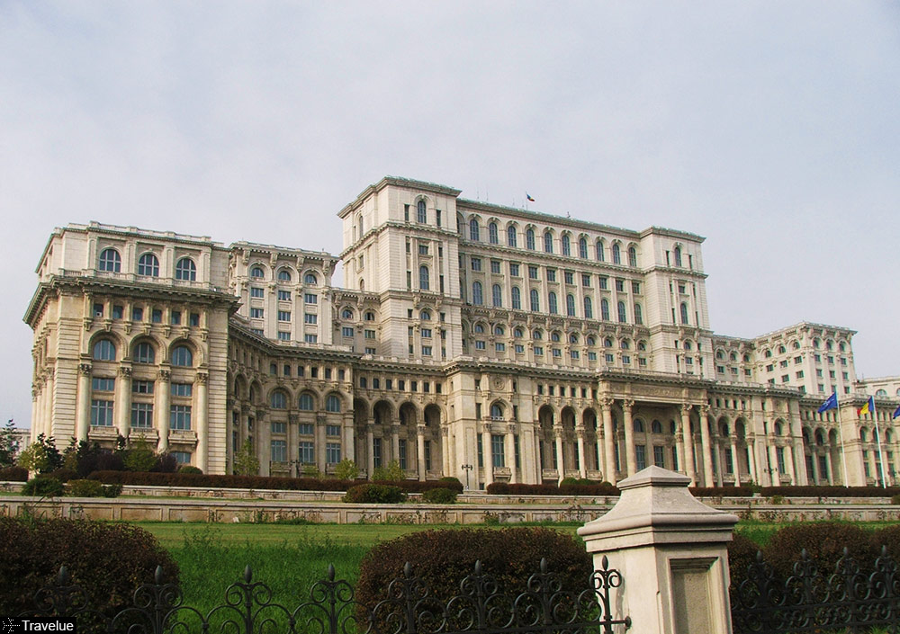 People's Palace in Bucharest now houses the Romanian Parliament